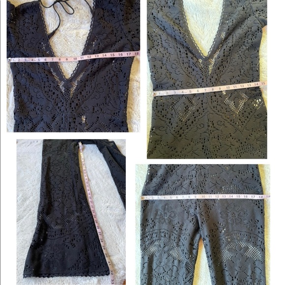 Spell | Black Fleetwood Lace Jumpsuit | L - Picture 16 of 16